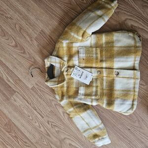 Kids Yellow Plaid Jacket